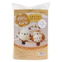 ハマナカ 羊毛フェルトキット marukoro アクレーヌまるころシリーズ しまエナガとふくらスズメ H441-529 ブラウン（直送品）