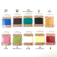 植村 INAZUMA イナズマ YAR縫い糸 5番手 20m巻 #12 ライトグリーン YAR5-12 1セット(5枚)