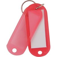 アイ・エス キーホルダー名札 両面ハードL 赤 INM-01-PK 1パック