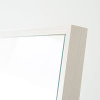 永井興産 細枠スタンドミラー（50×160） WH（ホワイト）幅500×奥行38～515×高さ1600mm　NK-21WH 1台（直送品）