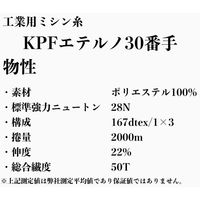 アズマ　工業用ミシン糸　KPFエテルノ　30/2000m　24番色　1本(2000m巻)（直送品）