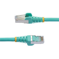 LANケーブル 10m CAT6A カテゴリ6A アクア／ハロゲンフリー 1本（直送品）