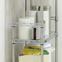 【軒先渡し】エレクター　ベーシックシリーズ　ハンガーレール　幅750mm用　クローム　BA130C  1本（直送品）