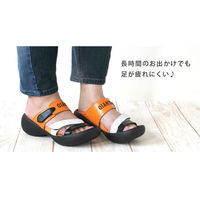 リゲッタ リゲッタカヌー ジャイアンツ レディース ブラック×オレンジ M BCEG5224YG-BLK×ORG-M 1足　ナースサンダル（直送品）