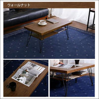 ホームテイスト loin(ロワン) ヴィンテージセンターテーブル 幅800×奥行395×高さ350ｍｍ シャビーオーク VCE-80 1台（直送品）