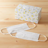 肌にふんわりマスク フラワーボックス ふつうサイズ 1箱（50枚入） プラス