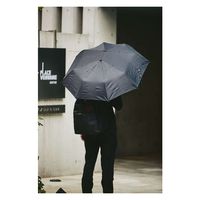 アンファンス 折りたたみ傘 晴雨兼用 軸をずらした傘 シェアリー Sharely 折り畳み UV対策 ブラック 296007 1個（直送品）