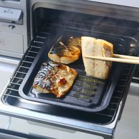 アイメディア 魚焼きトレー グリル専用 マーブル加工 グリルのお手入れ簡単魚焼きトレー 337549 1個（直送品）