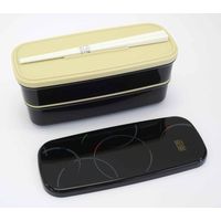 オーエスケー お弁当箱 ランチボックス 2段 640ml ランチバッグ 箸付き ランチ巾着 大人 和音 341860 1個（直送品）