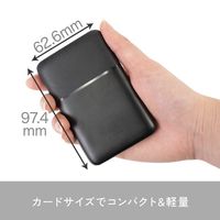 モバイルッバッテリー 5000mAh USB-Aポート×2 Type-Cポート×1 3台同時充電可能 ホワイト 1個