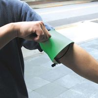 ナカネ 新型ピン無腕章 文字反射　10個（直送品）