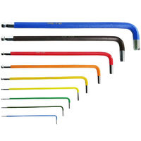 県央貿易（KENOH）　カラー ボールポイント六角棒レンチセット 9本組　CHXB-9L　1セット（直送品）