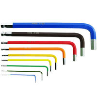 県央貿易（KENOH）　カラー ボールポイント六角棒レンチセット 9本組　CHXB-9M　1セット（直送品）