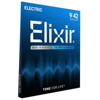 Elixir エリクサー エレキギター弦 POLYWEB コーティング弦 Super Light .009-.042#12000（直送品）