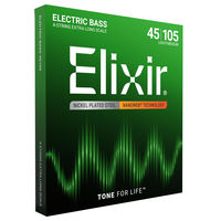 Elixir エリクサー ベース弦 NANOWEBコーティング ニッケル Ex.Long Light/Med 045-105 #14087（直送品）