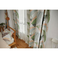 スミノエ PEANUTS 遮光カーテン ワイルドリーフ 1000×1350mm グリーン 4549781291314 1枚（直送品）