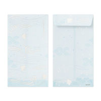 越前和紙 ぽち袋 パール箔押し 3枚入 波千鳥柄 25593006 1セット（5袋） デザインフィル（直送品）