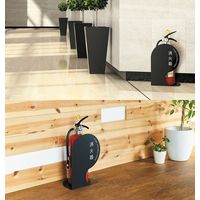 杉田エース 消火器ボックス(据置・コーナー兼用型)SKーFEBーFG350ー1 ブラック BV3800179 1台（直送品）