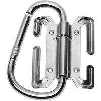 藤原産業 土牛 らくスルーフック カラビナ式 DRTー8 可動式 13174 1セット(2個)（直送品）