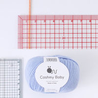 原ウール Knitworm Cashmy baby グレイッシュピンク 1セット（5玉）（直送品）