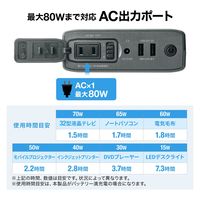 サンワサプライ AC出力付モバイルバッテリー(AC80W出力対応) BTL-RDC25 1台（直送品）