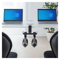 サンワサプライ 回転式ヘッドホンフック(Wタイプ) PDA-STN19BK 1個