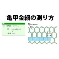 吉田隆 ビニール亀甲金網 0.85×10×450mm グリーン 1M巻 00956210 1個