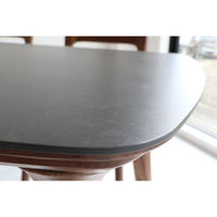 ICHIBA エトナ ダイニングテーブル 幅1400×奥行800×高さ710ｍｍ ブラック ETT-3587BK 1台（直送品）