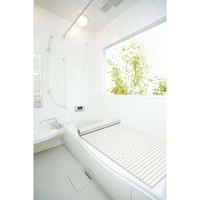 オーエ 風呂ふた 折りたたみ Ag銀イオン風呂ふた 70×140cm 用 M14 ブラウン 268081 1個（直送品）