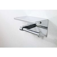 OPUS トイレットペーパーホルダー Kochel ケッヘル ステンレス スマホテーブル シングル バータイプ ヘアライン仕上げ（直送品）