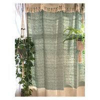 キーストーン マルチカバー コットンスロー ウェーブ 140×200cm ブルー 380393 1個（直送品）