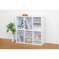 SANKA カラーボックス 横置き インナーボックス 収納 squ+ ハーフ インボックス プラスチック 日本製 クリア 305763 1個