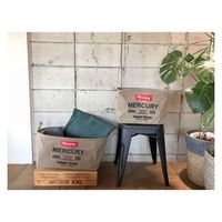 キーストーン 収納ケース 幅43×奥行33×高さ24cm M オーバル マーキュリー ストレージボックス 布 サンドベージュ 347900（直送品）