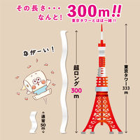 トイレットペーパー 2ロール シングル 6倍巻 300m ペンギン 芯なし 超ロングパルプ 1パック（2ロール）丸富製紙株式会社