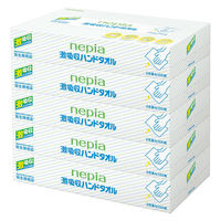 ネピア 激吸収ハンドタオルBOX 5個パック 1箱(12セット) 王子ネピア