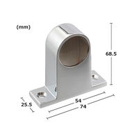 ハイロジック 37303 A型ブラケット 32mm 通 1個（直送品）