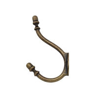 ハイロジック 58643 スタイリッシュ ダブルコートフック ゴールド 1個（直送品）