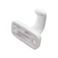 ハイロジック 58667 樹脂製フック ホワイト 1個（直送品）