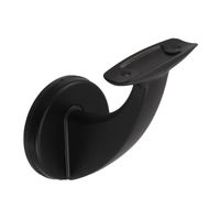 ハイロジック 97178 壁付ブラケット ブラック 1箱(12個入)（直送品）