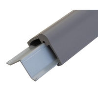 ハイロジック 97801 SCL-0035V コーナーガード 1m グレー 1個（直送品）