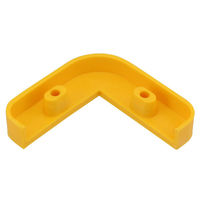 ハイロジック 97806 コーナーガード 65mm用 エンドキャップ 黄 1個（直送品）