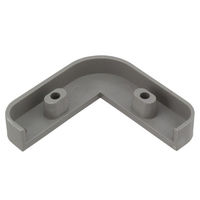 ハイロジック 97807 コーナーガード 65mm用 エンドキャップ グレー 1個（直送品）