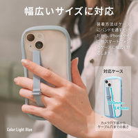スマホバンド 「BANDY FINGER BAND」 シリコンタイプ ライトブルー（直送品）