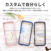 AQUOS sense7 SH-53C/SHG10 耐衝撃ハイブリッドケース 「Cleary」 ダスティピンク ストラップホール付（直送品）