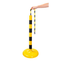 セーフラン安全用品 注水チェーンスタンド 黄黒 (2台セット) TW011-Y/B 1セット(2台入)（直送品）