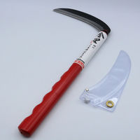 キンボシ GS #160102 鋼付 片刃薄鎌 改良赤柄180 1本（直送品）