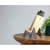 ヤマト工芸 携帯ホルダー スマホスタンド 携帯スタンド chair holder 木製 ブラウン 221159 1個（直送品）