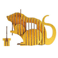 hacomo 工作キット ダンボール製 GRID ねずみ ゴールド 377394 1個（直送品）