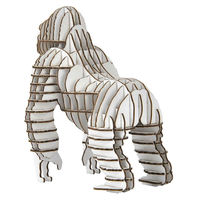 hacomo 工作キット ダンボール製 GRID ゴリラ ホワイト 378008 1個（直送品）