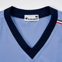 明石スクールユニフォームカンパニー VネックTシャツ ネイビー杢×グレー杢 L UZL3201-5-L 1枚（直送品）